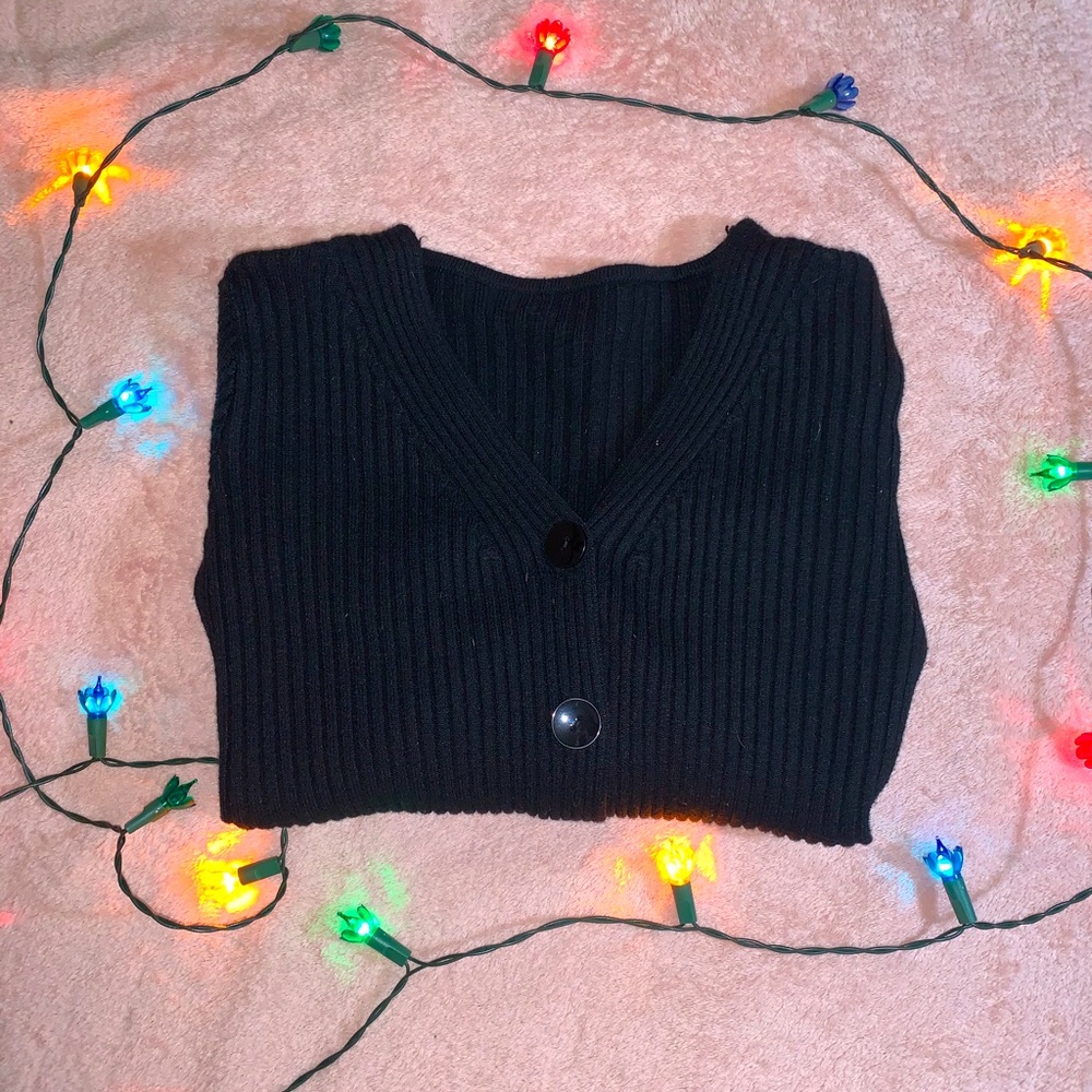 Button Up Ribbed Cardigan
